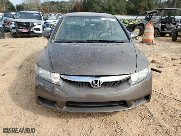 2010 Honda Civic Sdn LX with VIN 2HGFA1F59AH527629, listed as a Copart auction lot 43985035 with 194,971 mi miles and Salvage Title. Bid and sale history available at carsss.com. Image 5.