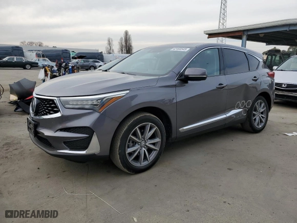 2019 Acura RDX w/Technology Pkg with VIN 5J8TC1H5XKL023752, listed as a Copart auction lot 42460545 with 95,384 mi miles and Salvage Title. Bid and sale history available at carsss.com. Image 1.