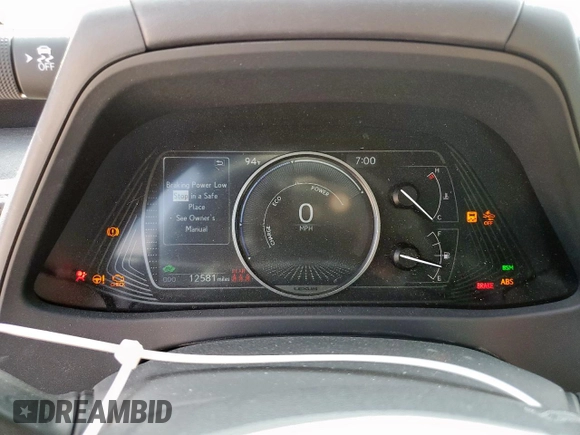 2024 Lexus UX 250h with VIN JTHX6JBH8R2172668, listed as a Copart auction lot 58179335 with 12,581 mi miles and Salvage title. Bid and sale history available at DreamBid. Image 9.
