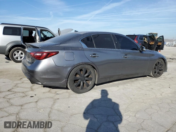 2018 Infiniti Q50 Sport z VIN JN1EV7AP1JM353789, wystawiony jako Copart lot #42676345 z przebiegiem 149 589 mil mil oraz Szkoda całkowita • Salvage title. Historia ofert i sprzedaży dostępna na DreamBid. Obrazek 3.