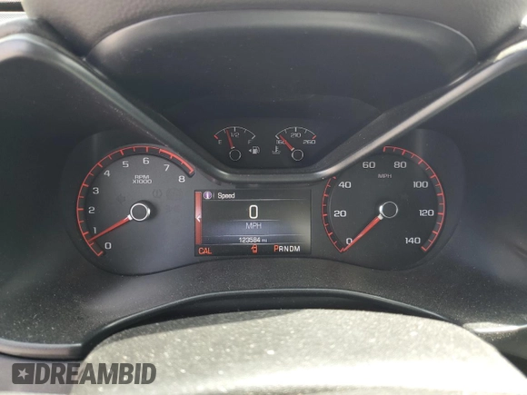 2015 GMC Canyon 2WD SLE with VIN 1GTG5BE38F1134904, listed as a Copart auction lot 51426615 with 123,584 mi miles and Salvage Title. Bid and sale history available at DreamBid. Image 9.