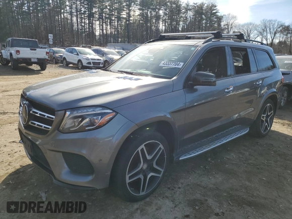 2017 Mercedes-Benz GLS 550 with VIN 4JGDF7DE2HA845142, listed as a Copart auction lot 43337704 with Not Provided miles and . Bid and sale history available at DreamBid. Image 1.
