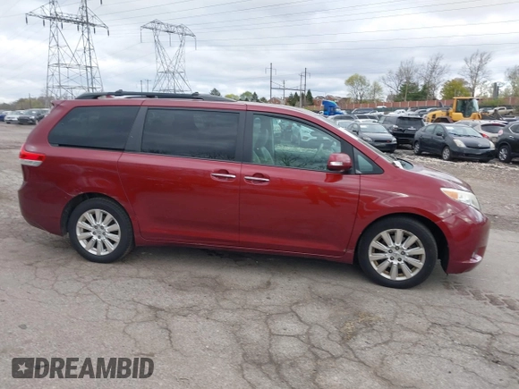 2013 Toyota Sienna XLE with VIN 5TDDK3DC1DS052600, listed as a IAAI auction lot 42055747 with 187,615 mi miles and . Bid and sale history available at DreamBid. Image 14.
