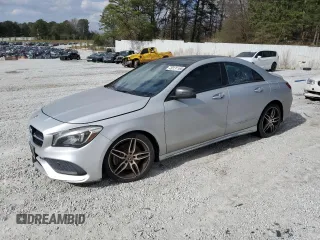 2018 Mercedes-Benz CLA with VIN WDDSJ4GB5JN580179, listed as a Copart auction lot 49131165 with 55,229 mi miles and Clean Title. Bid and sale history available at carsss.com. Image 1.