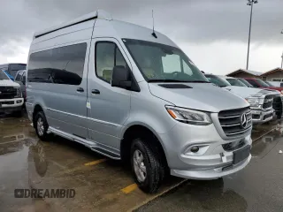 2024 Mercedes-Benz Sprinter with VIN W1X4EBVY0NP494288, listed as a Copart auction lot 74708304 with Not Provided miles and Salvage Title. Bid and sale history available at DreamBid. Image 4.