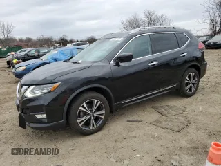 2017 Nissan Rogue SL with VIN 5N1AT2MV9HC779272, listed as a Copart auction lot 47656425 with 74,126 mi miles and Salvage Title. Bid and sale history available at carsss.com. Image 1.