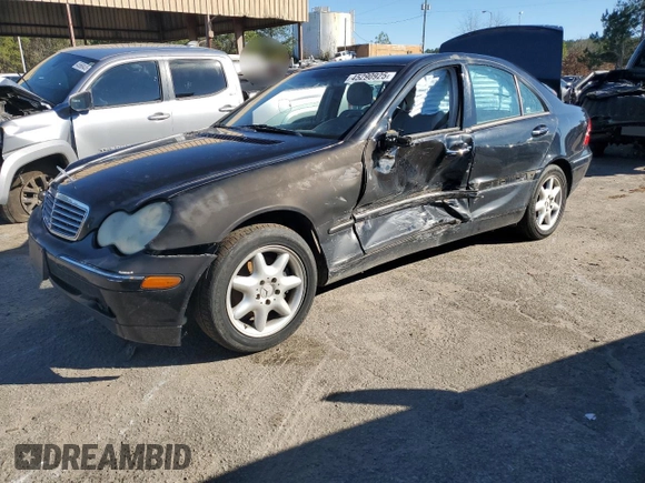 2002 Mercedes-Benz C 230/260/280/320 with VIN WDBRF64J82F278557, listed as a Copart auction lot 45290925 with Not Provided miles and Salvage Title. Bid and sale history available at DreamBid. Image 1.