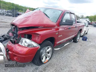 2008 Dodge 1500 SLT with VIN 1D7HU18208S534284, listed as a IAAI auction lot 42010789 with 184,530 mi miles. Bid and sale history available at carsss.com. Image 2.