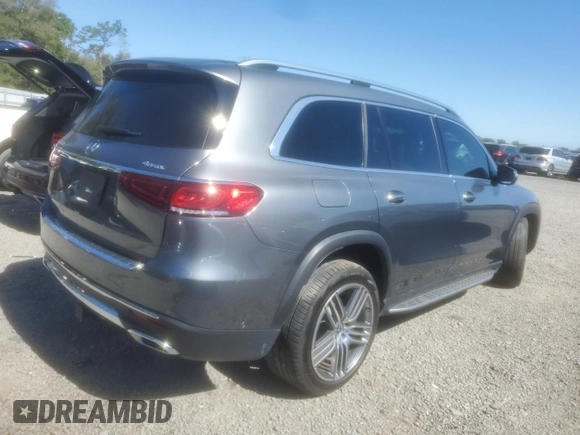 2022 Mercedes-Benz GLS 450 with VIN 4JGFF5KE2NA589208, listed as a Copart auction lot 41688724 with 39,855 mi miles and . Bid and sale history available at DreamBid. Image 3.
