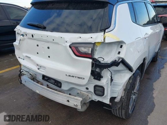 2023 Jeep Compass Limited with VIN 3C4NJDCN3PT541204, listed as a IAAI auction lot 41233651 with 16,757 mi miles and . Bid and sale history available at DreamBid. Image 19.
