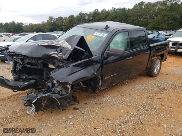 2018 Chevrolet Silverado 1500 Custom with VIN 3GCUKPEC1JG584915, listed as a Copart auction lot 42142195 with 0 mi miles and Salvage Title. Bid and sale history available at carsss.com. Image 1.