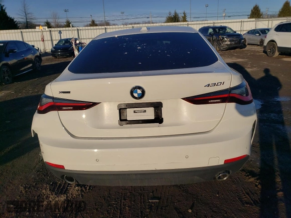2023 BMW 4 Series 430i xDrive with VIN WBA73AV06PFM99802, listed as a Copart auction lot 45356035 with Not provided miles and Salvage title. Bid and sale history available at DreamBid. Image 6.