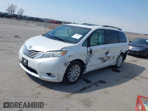 2011 Toyota Sienna XLE with VIN 5TDDK3DC6BS010355, listed as a IAAI auction lot 41998019 with 257,558 mi miles and . Bid and sale history available at DreamBid. Image 21.