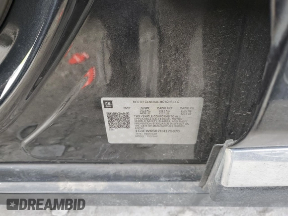 2017 Chevrolet Bolt EV LT z VIN 1G1FW6S07H4175870, wystawiony jako Copart lot #84398604 z przebiegiem 65 581 mil mil oraz Szkoda całkowita • Salvage title. Historia ofert i sprzedaży dostępna na DreamBid. Obrazek 13.