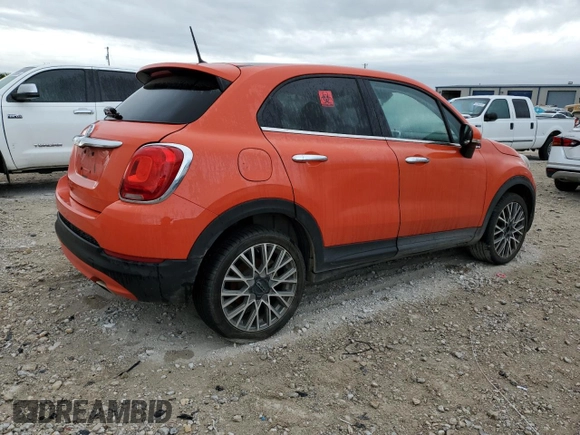 2017 FIAT 500X Lounge with VIN ZFBCFXDB7HP616011, listed as a Copart auction lot 59060524 with 50,980 mi miles and Salvage title. Bid and sale history available at DreamBid. Image 3.