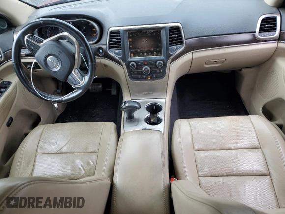 2014 Jeep Grand Cherokee Limited with VIN 1C4RJFBM5EC336188, listed as a Copart auction lot 57676055 with 140,103 mi miles and Salvage title. Bid and sale history available at DreamBid. Image 8.