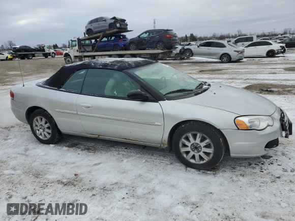 2005 Chrysler Sebring Limited with VIN 1C3EL65R35N542991, listed as a Copart auction lot 84969394 with 156,904 mi miles and Clean title. Bid and sale history available at DreamBid. Image 4.