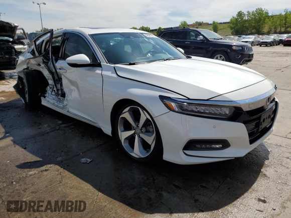 2019 Honda Accord Touring with VIN 1HGCV2F93KA018572, listed as a Copart auction lot 58381615 with 64,440 mi miles and Salvage title. Bid and sale history available at DreamBid. Image 4.