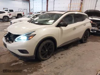 2018 Nissan Murano Platinum with VIN 5N1AZ2MH0JN123528, listed as a IAAI auction lot 41582715 with 91,688 mi miles. Bid and sale history available at carsss.com. Image 2.