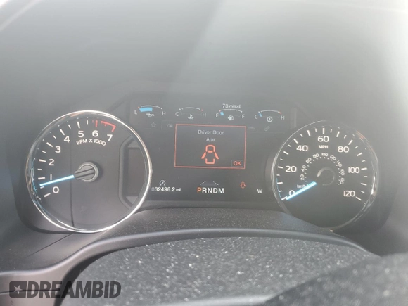 2020 Ford F-150 XL with VIN 1FTEW1E49LKE72101, listed as a Copart auction lot 55880205 with 32,496 mi miles and Salvage title. Bid and sale history available at DreamBid. Image 9.