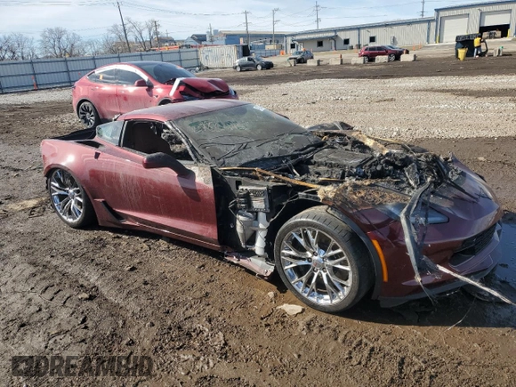 2016 Chevrolet Corvette Z06 3LZ with VIN 1G1YU2D64G5612824, listed as a Copart auction lot 47234055 with Not provided miles and Salvage title. Bid and sale history available at DreamBid. Image 4.