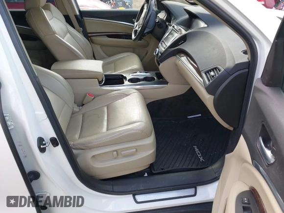2017 Acura MDX with VIN 5J8YD4H36HL008483, listed as a IAAI auction lot 41404900 with 89,934 mi miles. Bid and sale history available at carsss.com. Image 5.