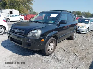 2006 Hyundai Tucson GLS with VIN KM8JN12D16U418088, listed as a IAAI auction lot 41478091 with 157,403 mi miles. Bid and sale history available at carsss.com. Image 2.