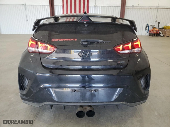 2021 Hyundai Veloster Turbo R-Spec with VIN KMHTH6AB8MU032312, listed as a Copart auction lot 42138813 with 49,624 mi miles. Bid and sale history available at carsss.com. Image 6.