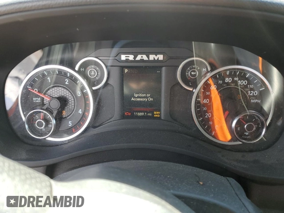 2023 Ram 2500 Big Horn with VIN 3C6UR5DL0PG537618, listed as a Copart auction lot 48222085 with 11,889 mi miles and Salvage Title. Bid and sale history available at carsss.com. Image 9.