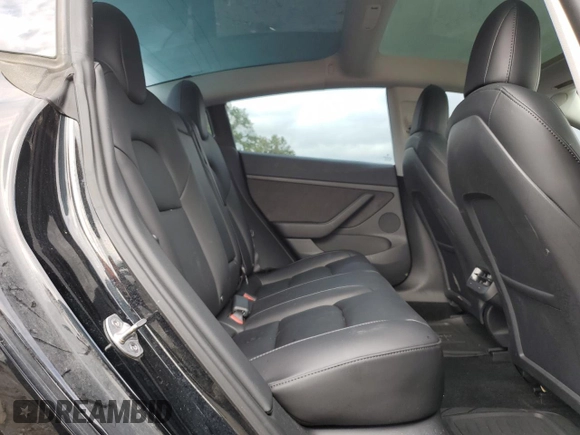 2023 Tesla Model 3 with VIN 5YJ3E1EA3PF451764, listed as a Copart auction lot 58718705 with 33,965 mi miles and Salvage title. Bid and sale history available at DreamBid. Image 10.