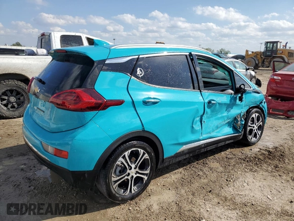 2021 Chevrolet Bolt EV Premier with VIN 1G1FZ6S04M4102523, listed as a Copart auction lot 42996763 with 34,357 mi miles. Bid and sale history available at carsss.com. Image 3.