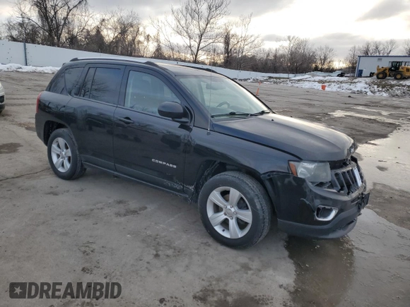 2015 Jeep Compass High Altitude Edition with VIN 1C4NJDEBXFD217481, listed as a Copart auction lot 41563165 with 180,626 mi miles and Salvage Title. Bid and sale history available at carsss.com. Image 4.