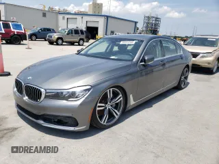 2019 BMW 7 Series 740i with VIN WBA7E2C56KB454602, listed as a Copart auction lot 56591244 with Not provided miles and Clean title. Bid and sale history available at DreamBid. Image 1.