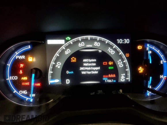 2024 Toyota RAV4 Hybrid LE with VIN 2T3UWRFV7RW212152, listed as a Copart auction lot 51289965 with 17,867 mi miles and Non repairable. Bid and sale history available at DreamBid. Image 9.