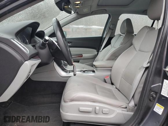 2015 Acura TLX V6 Advance with VIN 19UUB3F75FA000744, listed as a Copart auction lot 43177775 with 94,576 mi miles and Salvage Title. Bid and sale history available at carsss.com. Image 7.