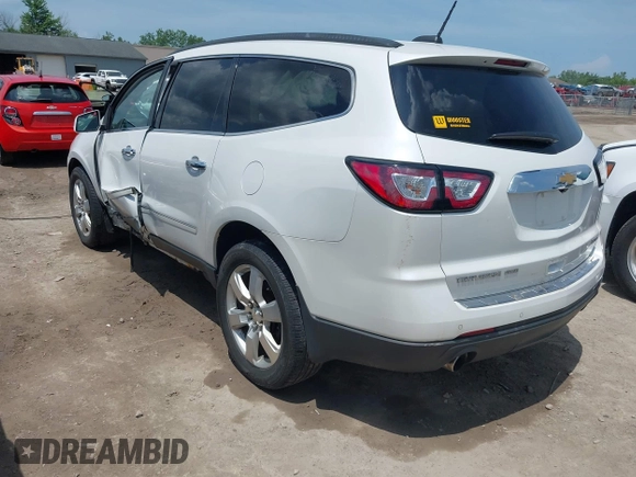 2017 Chevrolet Traverse Premier with VIN 1GNKVJKD8HJ135904, listed as a IAAI auction lot 42576473 with 92,526 mi miles and . Bid and sale history available at DreamBid. Image 3.