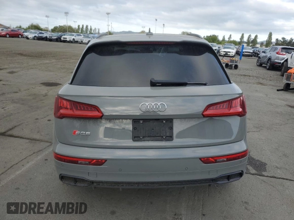 2020 Audi SQ5 Premium Plus with VIN WA1B4AFY4L2013451, listed as a Copart auction lot 52590665 with 33,551 mi miles and Salvage Title. Bid and sale history available at carsss.com. Image 6.