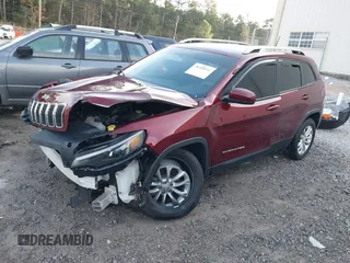 2021 Jeep Cherokee Latitude with VIN 1C4PJLCB5MD192315, listed as a IAAI auction lot 38200931 with 1 mi miles. Bid and sale history available at carsss.com. Image 17.