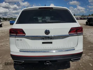 2023 Volkswagen Atlas SE with VIN 1V2JR2CA0PC549599, listed as a Copart auction lot 47189555 with 18,291 mi miles and Non repairable. Bid and sale history available at DreamBid. Image 6.