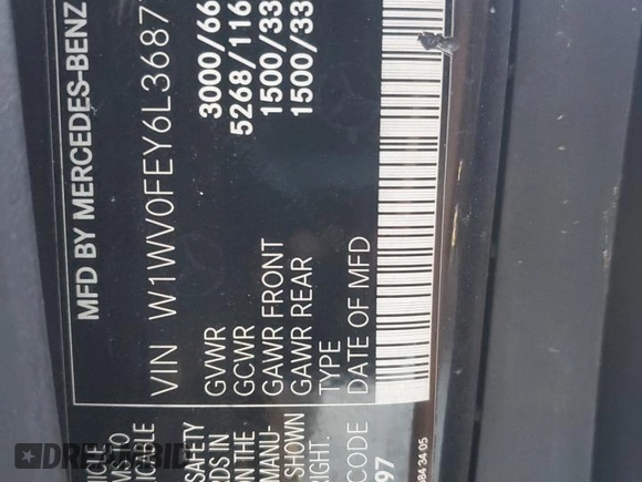 2020 Mercedes-Benz Metris with VIN W1WV0FEY6L3687760, listed as a Copart auction lot 83608334 with 103,833 mi miles and Clean Title. Bid and sale history available at DreamBid. Image 13.