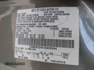 2001 Ford Windstar SE with VIN 2FMDA52441BA08464, listed as a IAAI auction lot 42178086 with 121,683 mi miles and . Bid and sale history available at carsss.com. Image 9.