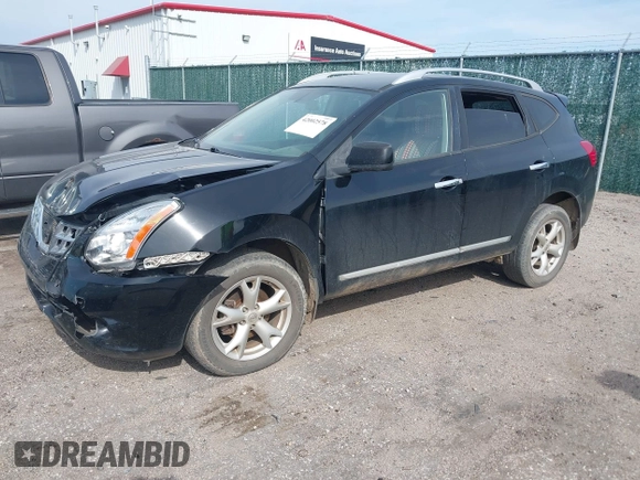 2011 Nissan Rogue SV with VIN JN8AS5MT8BW167419, listed as a IAAI auction lot 42002578 with 170,443 mi miles. Bid and sale history available at carsss.com. Image 2.