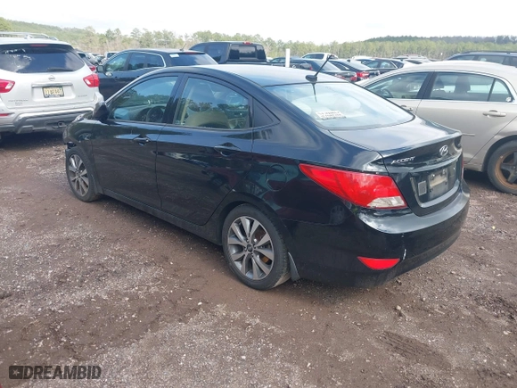 2017 Hyundai Accent SE with VIN KMHCT4AE3HU280843, listed as a IAAI auction lot 41545462 with 107,428 mi miles. Bid and sale history available at carsss.com. Image 3.