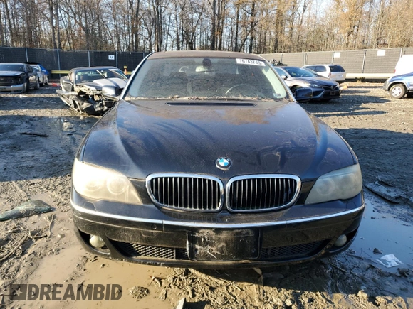 2008 BMW 7 Series 750Li with VIN WBAHN83598DT85862, listed as a Copart auction lot 41451835 with 114,367 mi miles and Non repairable. Bid and sale history available at DreamBid. Image 5.