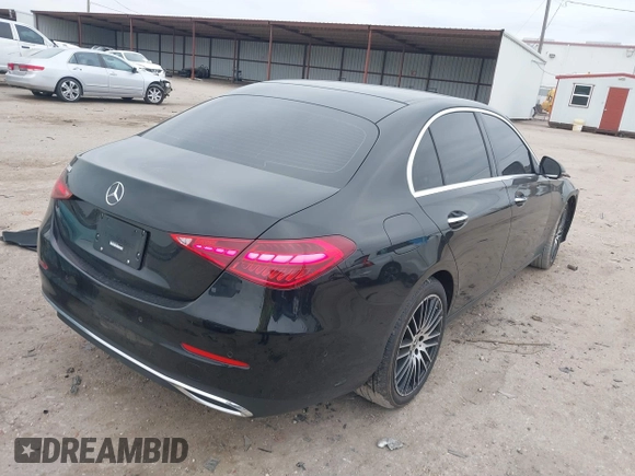 2024 Mercedes-Benz C 300 with VIN W1KAF4GB1RR227861, listed as a IAAI auction lot 41380978 with 6,890 mi miles and . Bid and sale history available at DreamBid. Image 4.