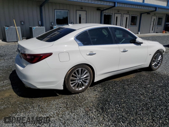 2020 Infiniti Q50 Luxe z VIN JN1EV7AP0LM206429, wystawiony jako Copart lot #56853085 z przebiegiem 126 636 mil mil oraz Szkoda całkowita • Salvage title. Historia ofert i sprzedaży dostępna na DreamBid. Obrazek 3.