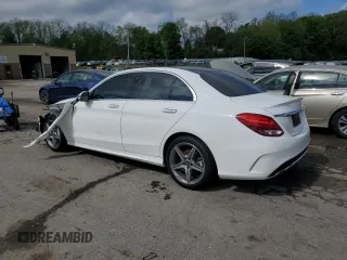 2017 Mercedes-Benz C 300 with VIN 55SWF4KB2HU226485, listed as a Copart auction lot 55952755 with 62,589 mi miles and Salvage title. Bid and sale history available at DreamBid. Image 2.