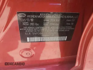 2020 Hyundai Elantra Value Edition z VIN 5NPD84LF2LH556187, wystawiony jako Copart lot #64064374 z przebiegiem 100 568 mil mil oraz Szkoda całkowita • Salvage title. Historia ofert i sprzedaży dostępna na DreamBid. Obrazek 12.