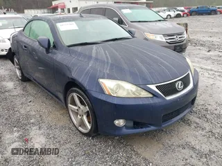 2011 Lexus IS 250 C with VIN JTHFF2C25B2519424, listed as a IAAI auction lot 41523202 with 216,624 mi miles and . Bid and sale history available at DreamBid. Image 1.