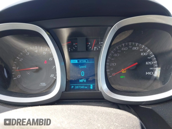 2013 Chevrolet Equinox LT with VIN 2GNFLEE32D6195248, listed as a IAAI auction lot 41803512 with 87,340 mi miles. Bid and sale history available at carsss.com. Image 7.